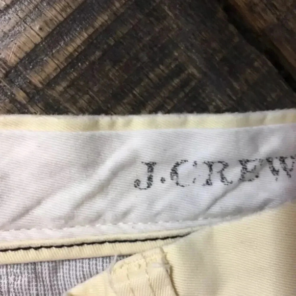 J Crew yellow anchor flat front shorts size 34 EUC - Picture 5 of 7